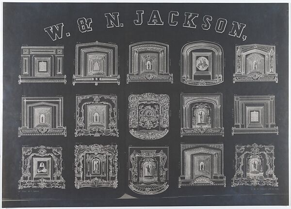 Advertisement for W. & N. Jackson & Co., Charles Parsons (American (born England), Hampshire 1821–1910 New York), photographic reproduction (negative) 