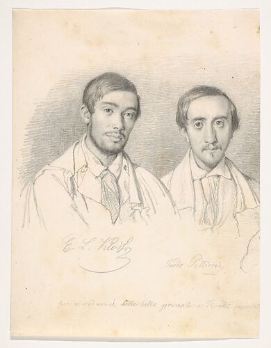 Double Portrait of the Artists E.F. Kloss and G. Pellicia