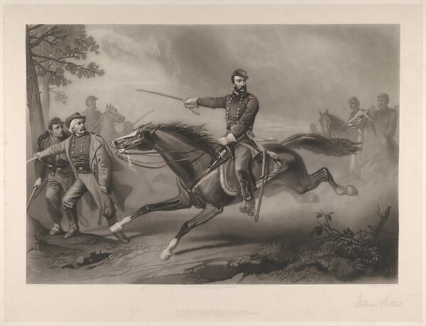 Sheridan's Ride, William Sartain (American, Philadelphia, Pennsylvania 1843–1924 New York), Etching and engraving 
