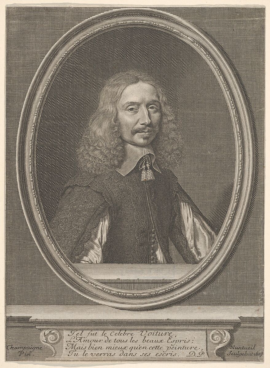 Vincent Voiture, Robert Nanteuil (French, Reims 1623–1678 Paris), Engraving 