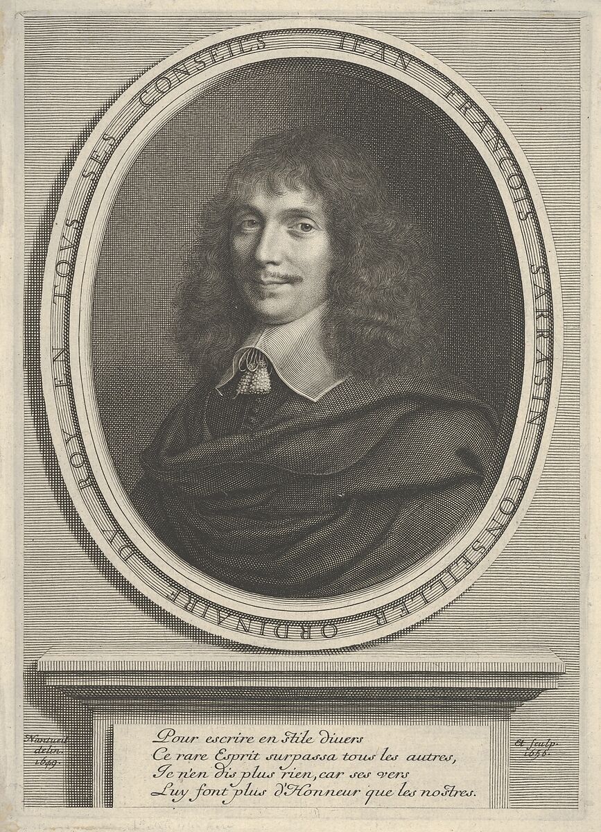 Jean-François Sarrazin, Robert Nanteuil (French, Reims 1623–1678 Paris), Engraving 