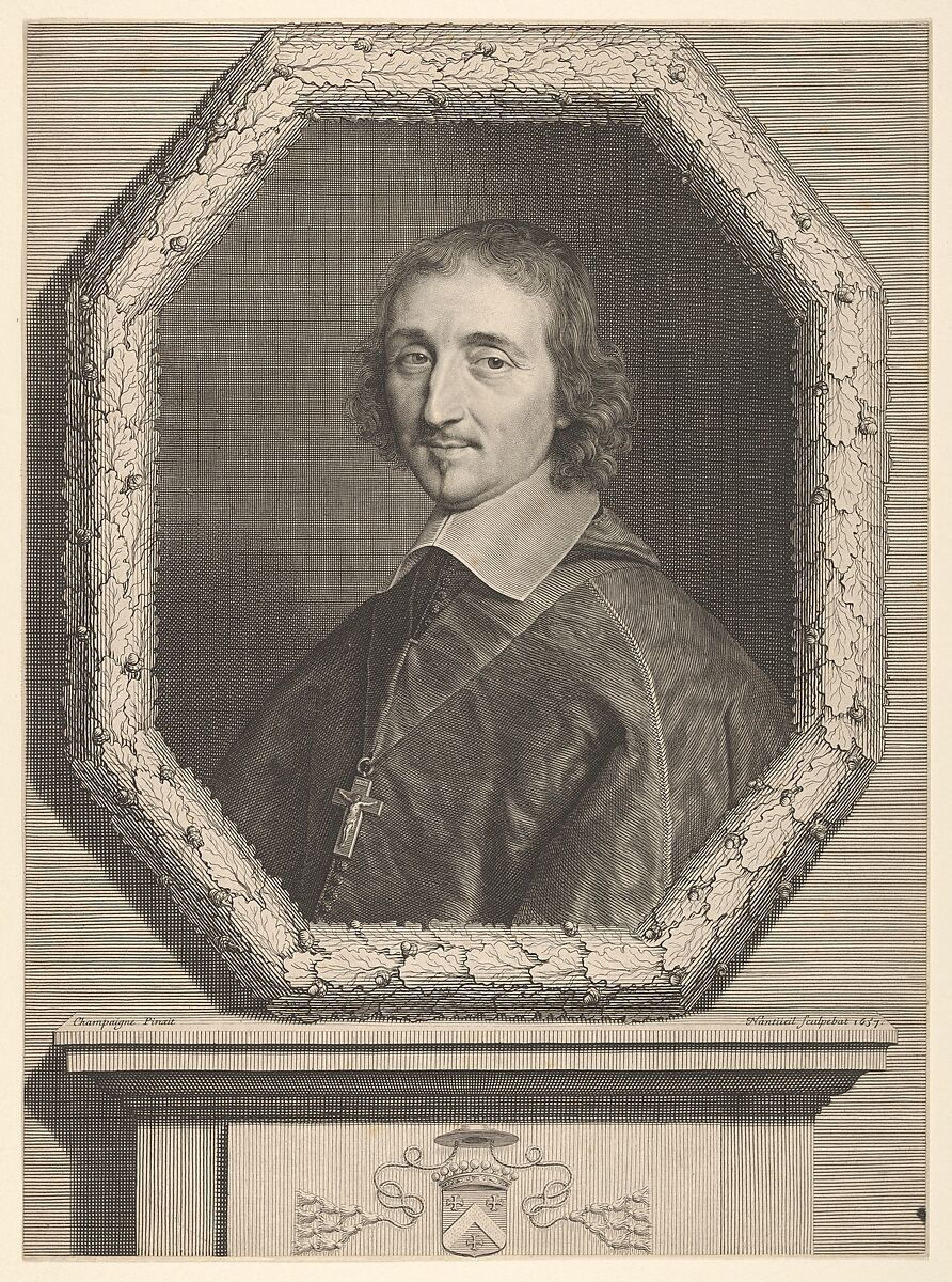 Ferdinand de Neufville, Robert Nanteuil (French, Reims 1623–1678 Paris), Engraving; third state of six (Petitjean & Wickert) 