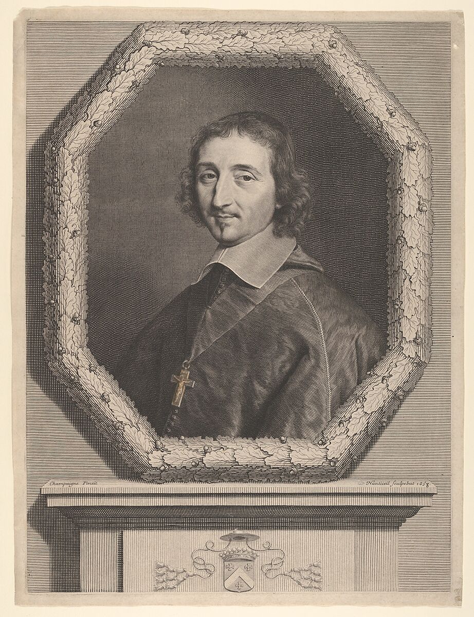 Ferdinand de Neufville, Robert Nanteuil (French, Reims 1623–1678 Paris), Engraving; fourth state of six (Petitjean & Wickert) 