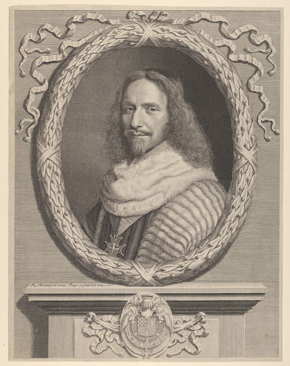 Nicolas Potier de Novion, Robert Nanteuil (French, Reims 1623–1678 Paris), Engraving; second state of two (Petitjean & Wickert) 
