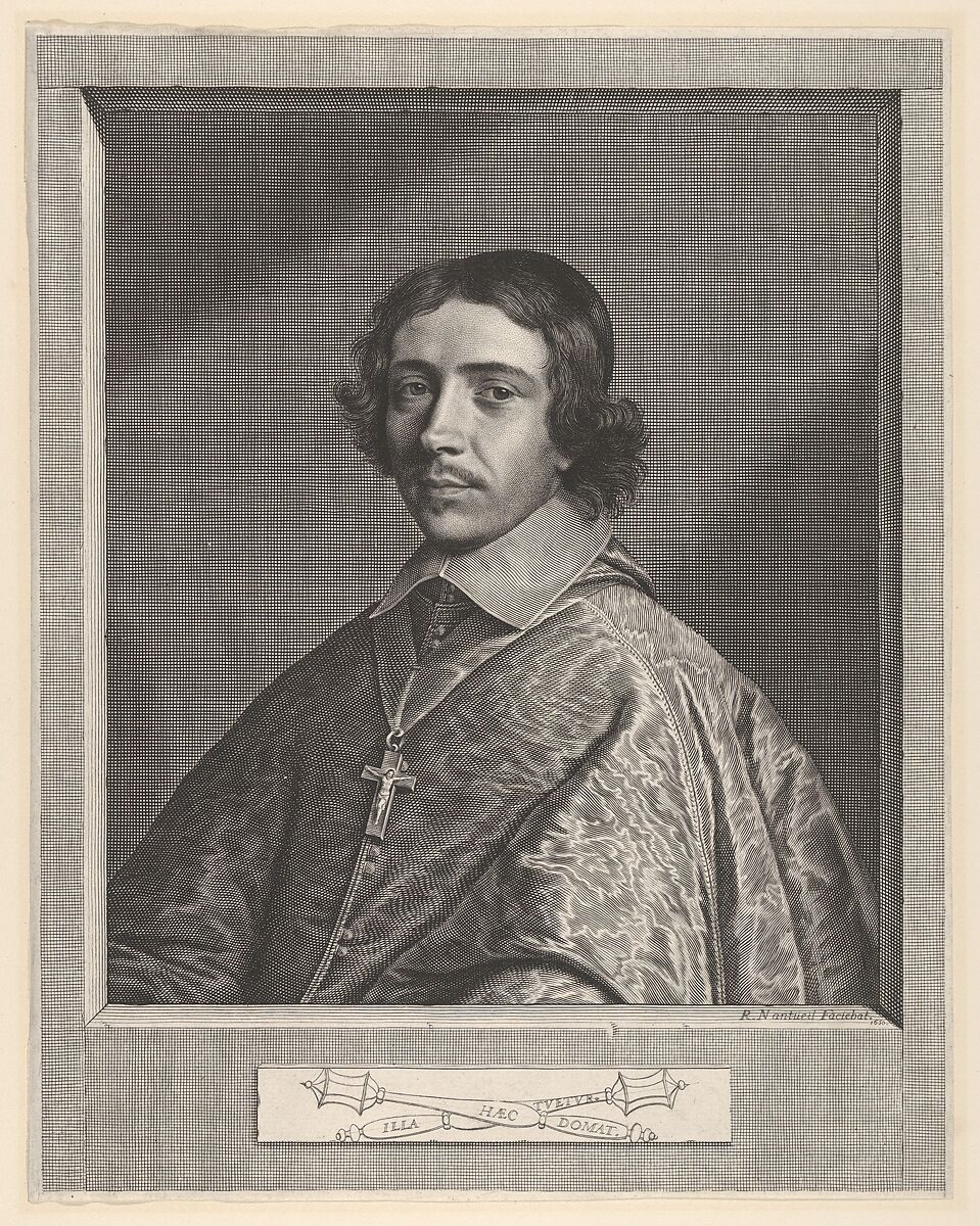 Jean-François-Paul de Gondi, Le cardinal de Retz, Robert Nanteuil (French, Reims 1623–1678 Paris), Engraving; first state of three (Petitjean & Wickert) 