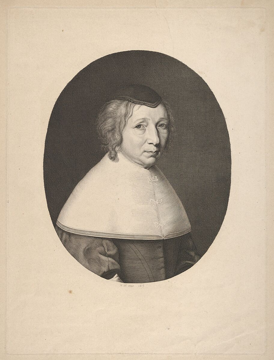 Reverse Copy of Madame Bouthillier (Marie de Bragelogne), Anonymous, Engraving 