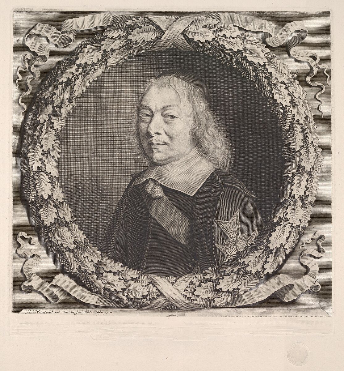 Henri-Auguste de Loménie, comte de Brienne, Robert Nanteuil (French, Reims 1623–1678 Paris), Engraving; fourth state of four (Petitjean & Wickert) 