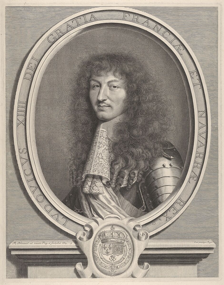 Louis XIV, Robert Nanteuil (French, Reims 1623–1678 Paris), Engraving; second state of seven (Petitjean & Wickert) 