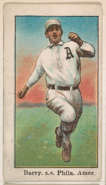 Barry, Shortstop, Philadelphia, American League, from the Baseball Caramels series, type 1 (E90-1) for the American Caramel Company, Issued by American Caramel Company, Philadelphia, Photolithograph 