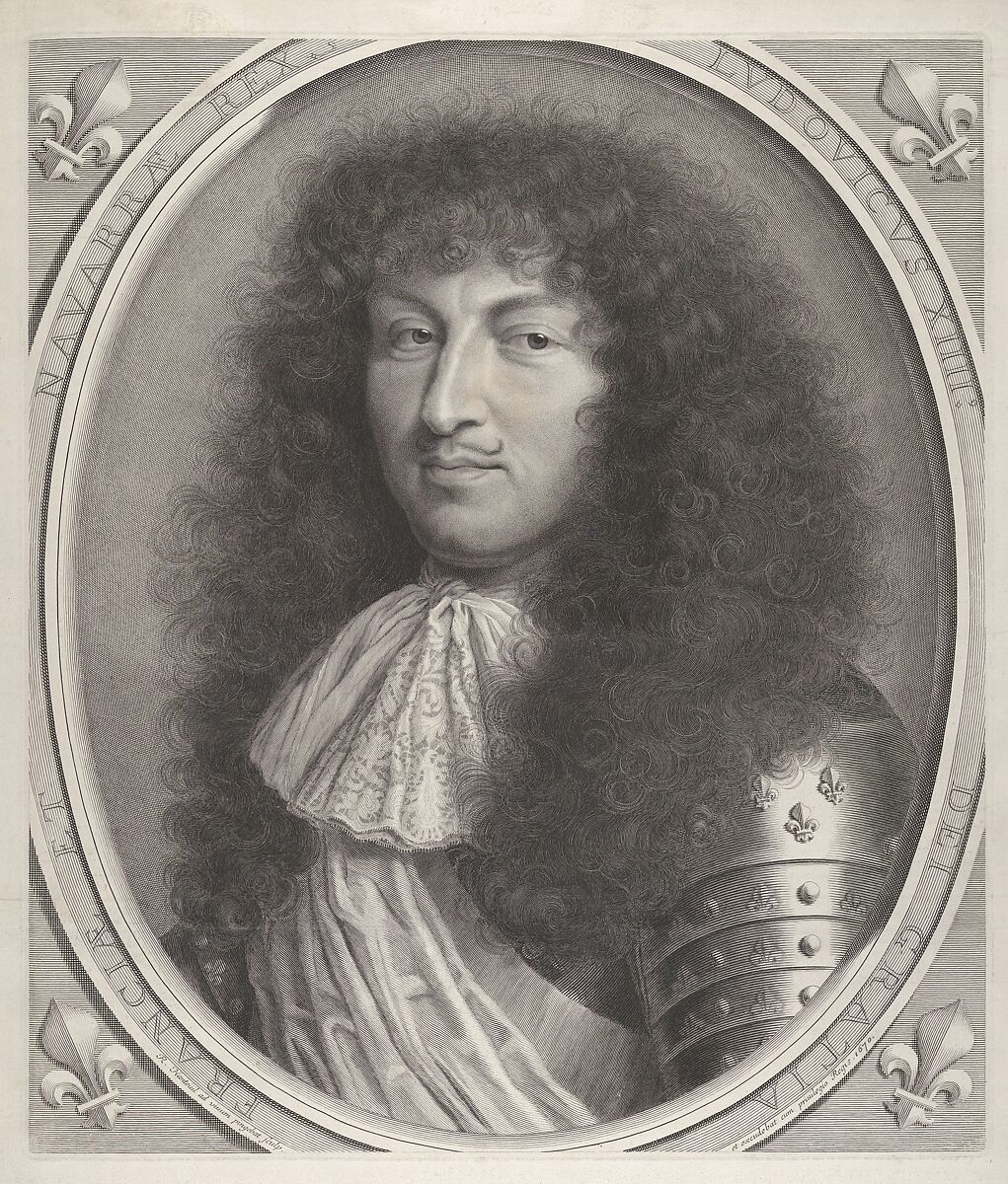Louis XIV, Robert Nanteuil (French, Reims 1623–1678 Paris), Engraving; fourth state of six (Petitjean & Wickert) 