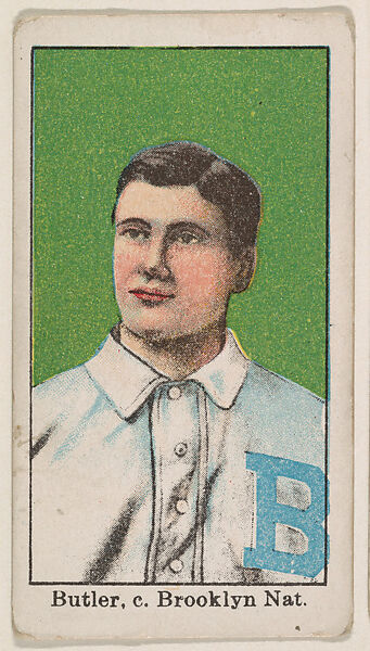 Butler, Catcher, Brooklyn, National League, from the Baseball Caramels series, type 1 (E90-1) for the American Caramel Company, Issued by American Caramel Company, Philadelphia, Photolithograph 