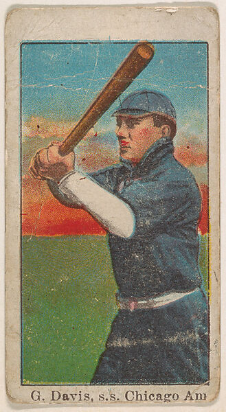 G. Davis, Shortstop, Chicago, American League, from the Baseball Caramels series, type 1 (E90-1) for the American Caramel Company, Issued by American Caramel Company, Philadelphia, Photolithograph 