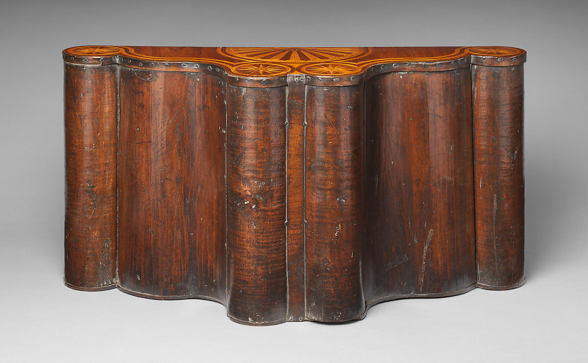 High Chest of Drawers, Walnut , white pine, burl walnut veneers, mahogany; brass, American