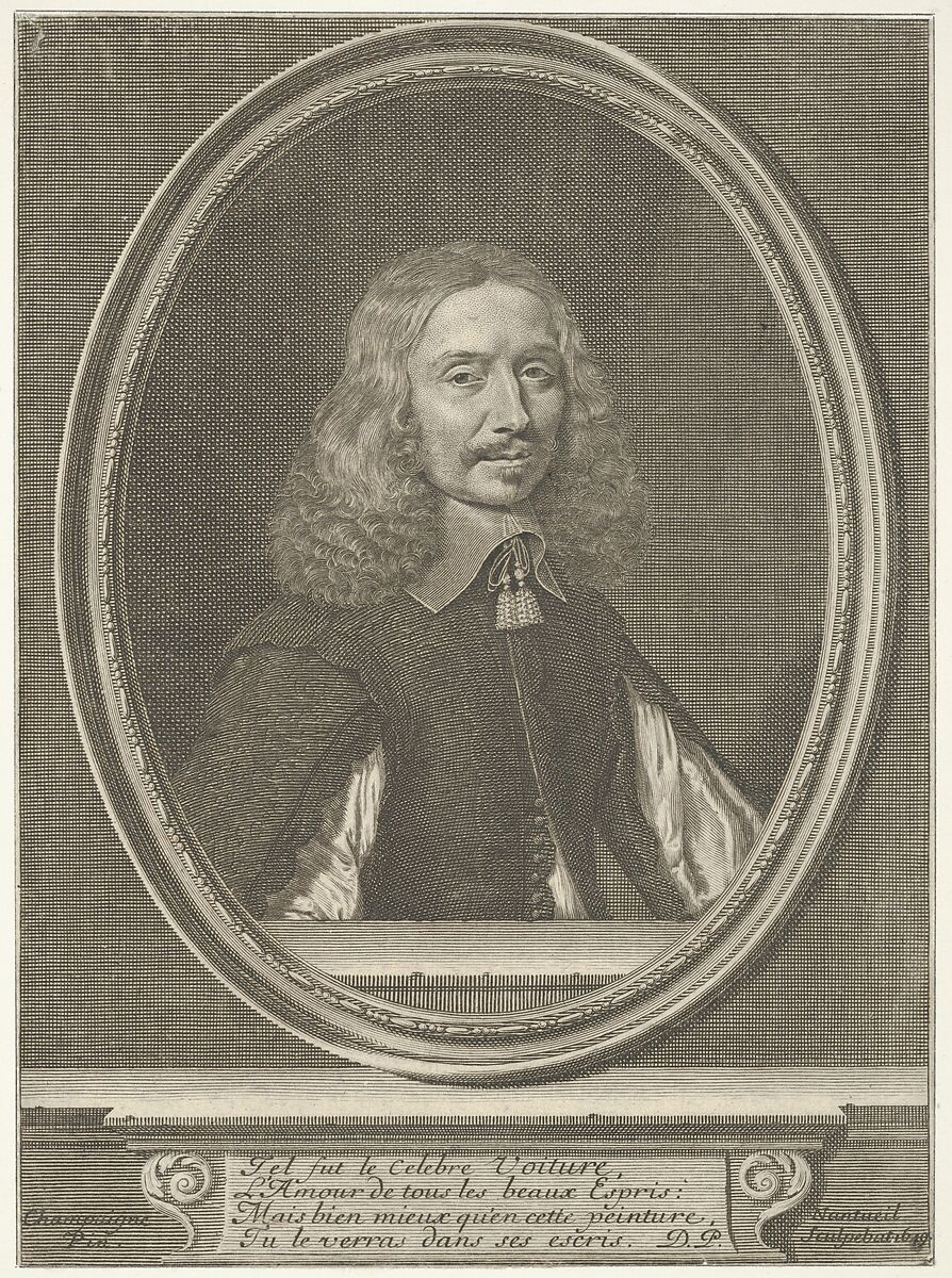 Vincent Voiture, Robert Nanteuil (French, Reims 1623–1678 Paris), Engraving 