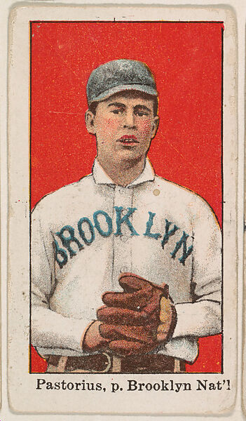 Pastorius, Pitcher, Brooklyn, National League, from the Baseball Caramels series, type 1 (E90-1) for the American Caramel Company, Issued by American Caramel Company, Philadelphia, Photolithograph 