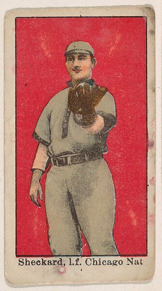 Sheckard, Left Field, Chicago, National League, from the Baseball Caramels series, type 1 (E90-1) for the American Caramel Company, Issued by American Caramel Company, Philadelphia, Photolithograph 