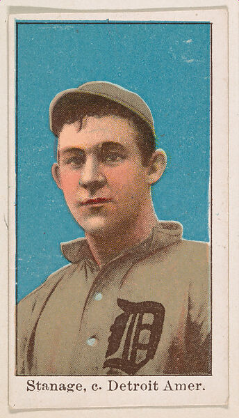 Stanage, Catcher, Detroit, American League, from the Baseball Caramels series, type 1 (E90-1) for the American Caramel Company, Issued by American Caramel Company, Philadelphia, Photolithograph 