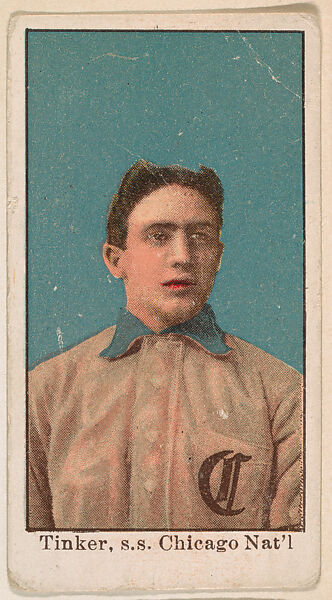 Tinker, Shortstop, Chicago, National League, from the Baseball Caramels series, type 1 (E90-1) for the American Caramel Company, Issued by American Caramel Company, Philadelphia, Photolithograph 