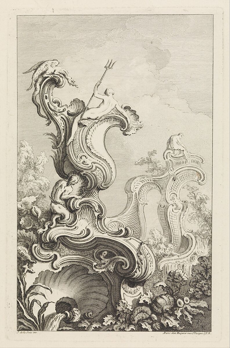 Plate from Book of Vases, Jacques de La Joue the Younger (French, Paris 1686–1761 Paris), Etching 