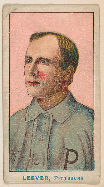 Leever, Pittsburgh, from the Baseball Caramels series, type 2 (E90-2) for the American Caramel Company, Issued by American Caramel Company, Philadelphia, Photolithograph 