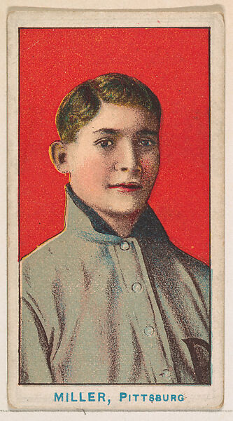 Miller, Pittsburgh, from the Baseball Caramels series, type 2 (E90-2) for the American Caramel Company, Issued by American Caramel Company, Philadelphia, Photolithograph 