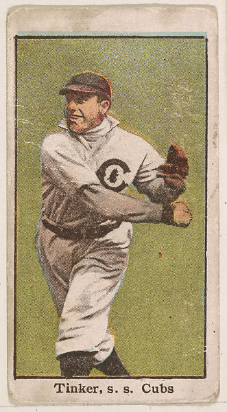 Tinker, Shortstop, Chicago Cubs, from the Baseball Caramels series, type 3 (E90-3) for the American Caramel Company, Issued by American Caramel Company, Philadelphia, Photolithograph 