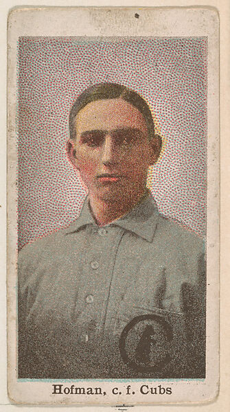 Hofman, Center Field, Chicago Cubs, from the Baseball Caramels series, type 3 (E90-3) for the American Caramel Company, Issued by American Caramel Company, Philadelphia, Photolithograph 