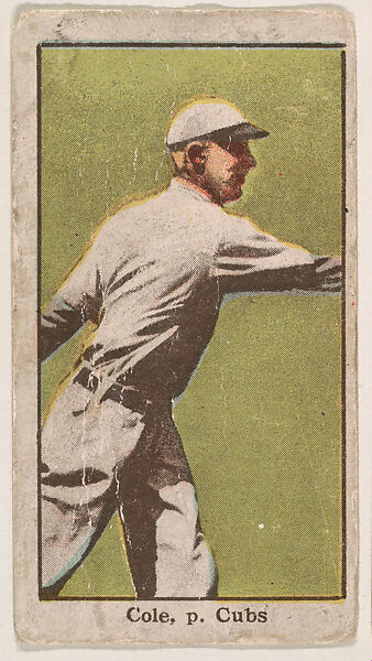 Cole, Pitcher, Chicago Cubs, from the Baseball Caramels series, type 3 (E90-3) for the American Caramel Company, Issued by American Caramel Company, Philadelphia, Photolithograph 