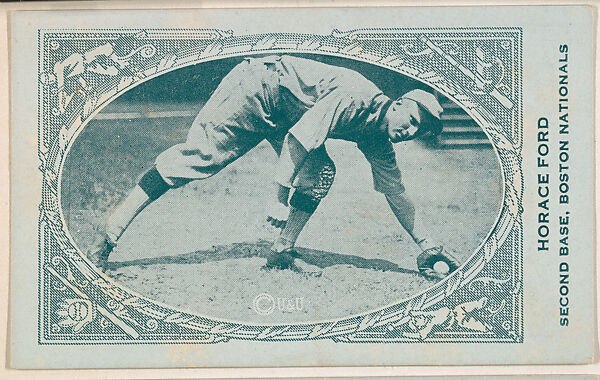Horace Ford, Second Base, Boston Nationals, from the American Caramel Baseball Players series (E120) for the American Caramel Company, Issued by American Caramel Company, Lancaster and York, Pennsylvania, Photolithograph 