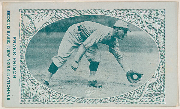 Frank Frisch, Second Base, New York Nationals, from the American Caramel Baseball Players series (E120) for the American Caramel Company, Issued by American Caramel Company, Lancaster and York, Pennsylvania, Photolithograph 
