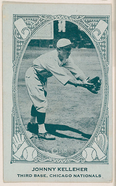 Johnny Kelleher, Third Base, Chicago Nationals, from the American Caramel Baseball Players series (E120) for the American Caramel Company, Issued by American Caramel Company, Lancaster and York, Pennsylvania, Photolithograph 