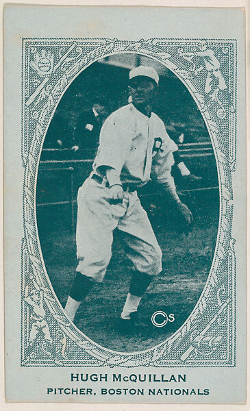 Hugh McQuillan, Pitcher, Boston Nationals, from the American Caramel Baseball Players series (E120) for the American Caramel Company, Issued by American Caramel Company, Lancaster and York, Pennsylvania, Photolithograph 