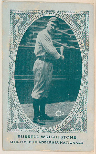 Russell Wrightstone, Utility, Philadelphia Nationals, from the American Caramel Baseball Players series (E120) for the American Caramel Company, Issued by American Caramel Company, Lancaster and York, Pennsylvania, Photolithograph 