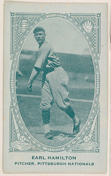 Earl Hamilton, Pitcher, Pittsburgh Nationals, from the American Caramel Baseball Players series (E120) for the American Caramel Company, Issued by American Caramel Company, Lancaster and York, Pennsylvania, Photolithograph 