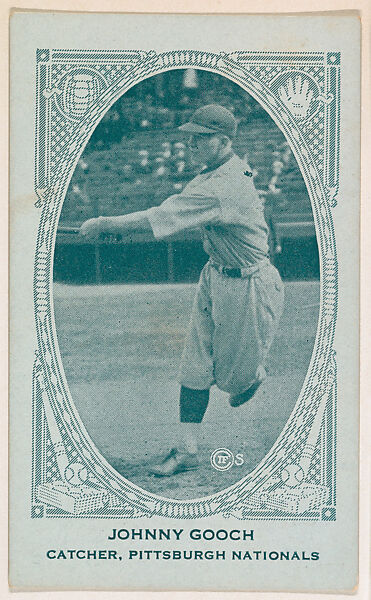 Johnny Gooch, Catcher, Pittsburgh Nationals, from the American Caramel Baseball Players series (E120) for the American Caramel Company, Issued by American Caramel Company, Lancaster and York, Pennsylvania, Photolithograph 