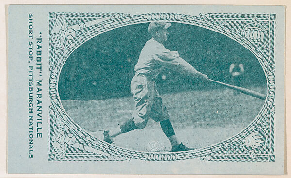"Rabbit" Maranville, Shortstop, Pittsburgh Nationals, from the American Caramel Baseball Players series (E120) for the American Caramel Company, Issued by American Caramel Company, Lancaster and York, Pennsylvania, Photolithograph 