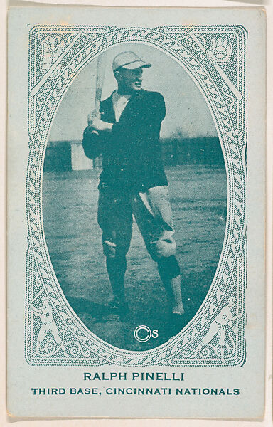 Ralph Pinelli, Third Base, Cincinnati Nationals, from the American Caramel Baseball Players series (E120) for the American Caramel Company, Issued by American Caramel Company, Lancaster and York, Pennsylvania, Photolithograph 