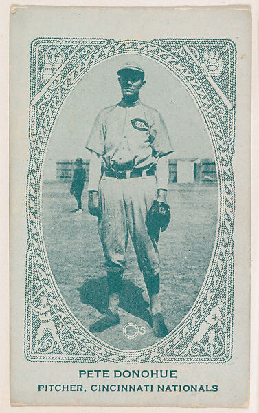Pete Donohue, Pitcher, Cincinnati Nationals, from the American Caramel Baseball Players series (E120) for the American Caramel Company, Issued by American Caramel Company, Lancaster and York, Pennsylvania, Photolithograph 