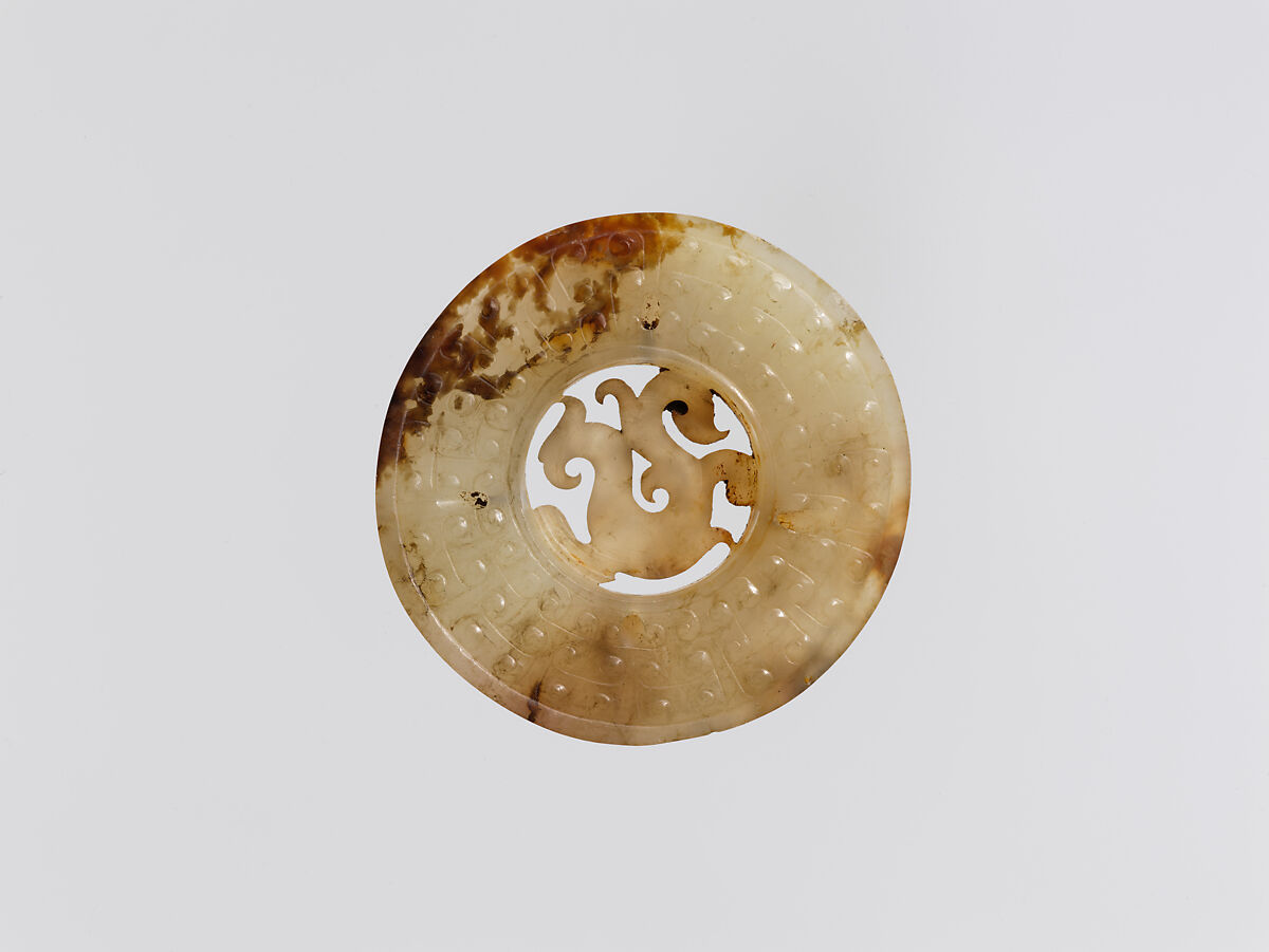 Sword pommel, Jade (nephrite), China