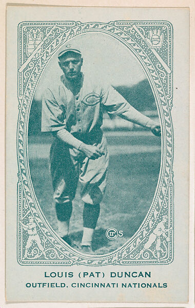 Louis (Pat) Duncan, Outfield, Cincinnati Nationals, from the American Caramel Baseball Players series (E120) for the American Caramel Company, Issued by American Caramel Company, Lancaster and York, Pennsylvania, Photolithograph 