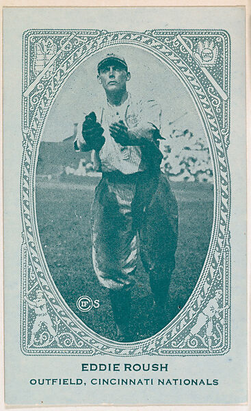 Eddie Roush, Outfield, Cincinnati Nationals, from the American Caramel Baseball Players series (E120) for the American Caramel Company, Issued by American Caramel Company, Lancaster and York, Pennsylvania, Photolithograph 
