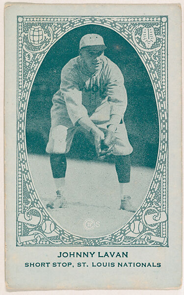 Johnny Lavan, Shortstop, St. Louis Nationals, from the American Caramel Baseball Players series (E120) for the American Caramel Company, Issued by American Caramel Company, Lancaster and York, Pennsylvania, Photolithograph 