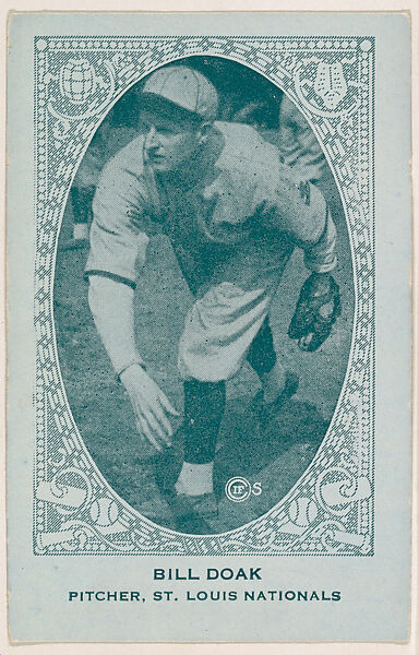 Bill Doak, Pitcher, St. Louis Nationals, from the American Caramel Baseball Players series (E120) for the American Caramel Company, Issued by American Caramel Company, Lancaster and York, Pennsylvania, Photolithograph 