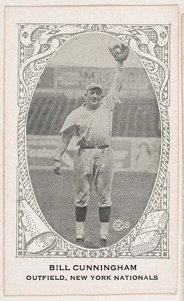 Bill Cunningham, Outfield, New York Nationals, from the American Caramel Baseball Players series (E120) for the American Caramel Company, Issued by American Caramel Company, Lancaster and York, Pennsylvania, Photolithograph 