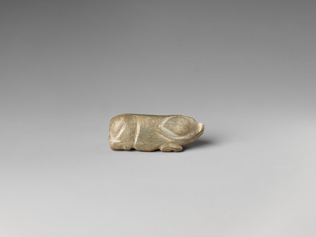 Pig in Recumbent Position, Jade, China