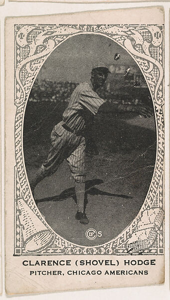 Clarence (Shovel) Hodge, Pitcher, Chicago Americans, from the American Caramel Baseball Players series (E120) for the American Caramel Company, Issued by American Caramel Company, Lancaster and York, Pennsylvania, Photolithograph 