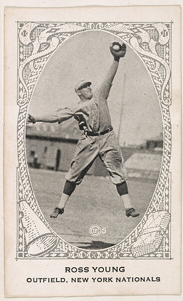 Ross Young, Outfield, New York Nationals, from the American Caramel Baseball Players series (E120) for the American Caramel Company, Issued by American Caramel Company, Lancaster and York, Pennsylvania, Photolithograph 