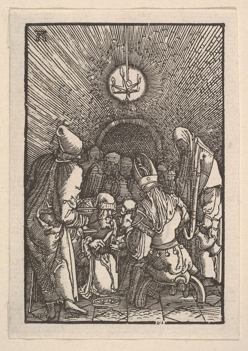 Circumcision, from The Fall and Salvation of Mankind Through the Life and Passion of Christ, Albrecht Altdorfer (German, Regensburg ca. 1480–1538 Regensburg), Woodcut 