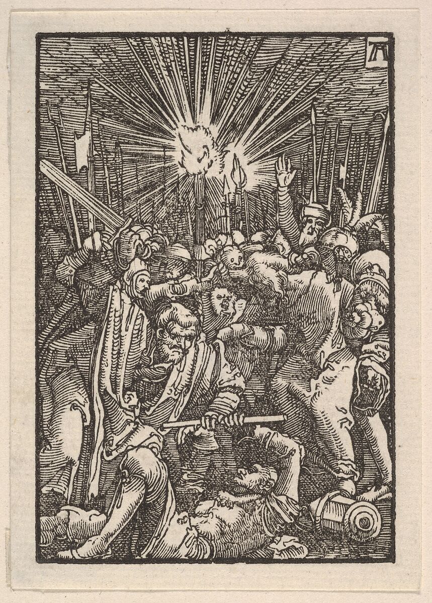 The Arrest of Christ, from The Fall and Salvation of Mankind Through the Life and Passion of Christ, Albrecht Altdorfer (German, Regensburg ca. 1480–1538 Regensburg), Woodcut 