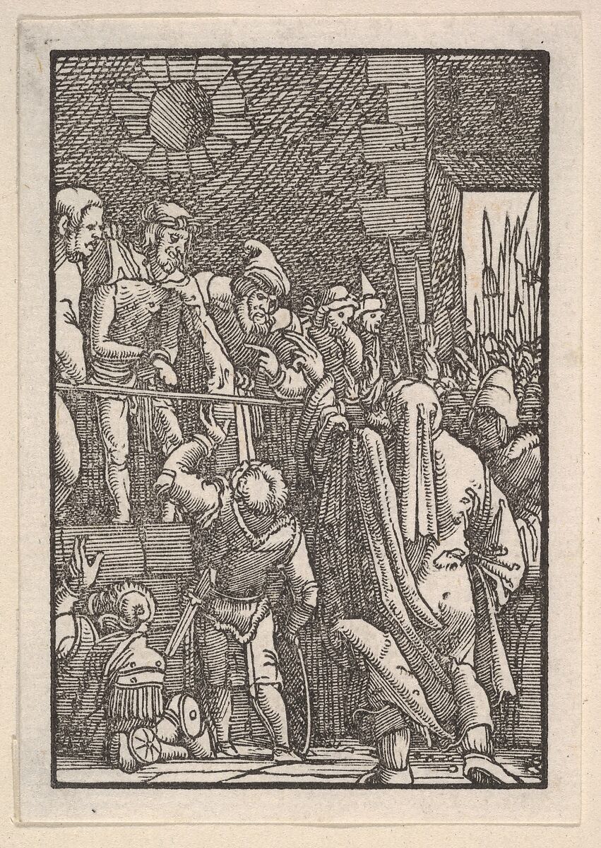 Ecce Homo, from The Fall and Salvation of Mankind Through the Life and Passion of Christ, Albrecht Altdorfer (German, Regensburg ca. 1480–1538 Regensburg), Woodcut 